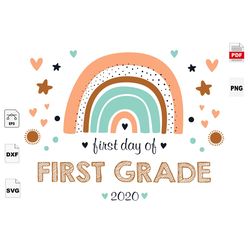 First Day Of First Grade, 1st Grade Svg, First Grade Gift, Back To School, Elementary Gift, Elementary School Svg, Teach