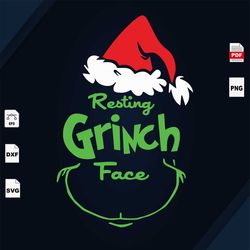 Resting Grinch Face, Grinch,The Grinch Lover, The Grinch Svg, Grinch Svg, The Grinch, Grinch Cut File, Grinch Christmas,