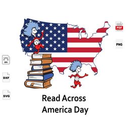 Read Across America Day, Reading Festival, Seuss Hat, Book, Reading Sublimation, Reading Week, Book Svg, Dr. Seuss Fabri