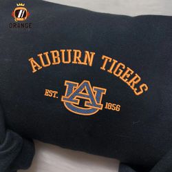 Auburn Tigers Embroidered Sweatshirt, NCAA Embroidered Shirt, Auburn Tigers Embroidered Hoodie, Unisex T-Shirt