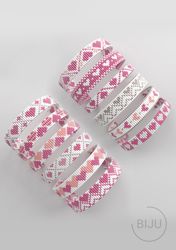 Bundle Heart, February 14 bead Pattern, Loom bracelet pattern, miyuki pattern, square stitch pattern, pdf file_283