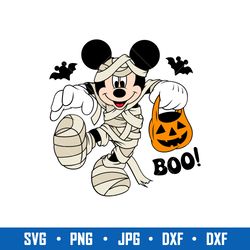 Halloween Mickey Boo Svg, Mickey Mouse Svg, Disney Halloween Svg, Png Jpg Dxf Eps File