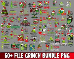 60 file Grinch bundle PNG , Mega bundle grinch PNG , for Cricut, Silhouette, digital, file cut