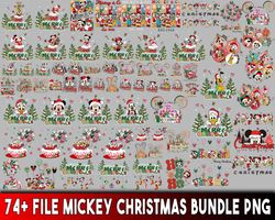 74 file Mickey Christmas PNG , Mega bundle Mickey Christmas PNG , for Cricut, Silhouette, digital, file cut