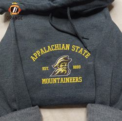 Appalachian State Mountaineers Embroidered Sweatshirt, NCAA Embroidered Shirt, Embroidered Hoodie, Unisex T-Shirt