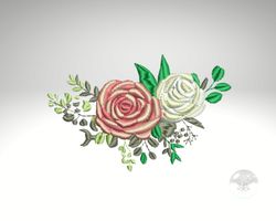 Flowers and Roses  embroidery design
