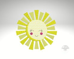 Baby Sun embroidery design