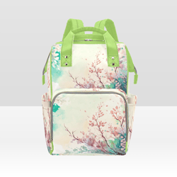 spring watercolor style diaper bag backpack