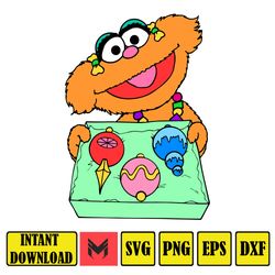 Sesame Monster svg ,Cookie Monster Svg , Street Monster, Red Monster Svg, Monster Friends Svg, Characters SVG, Cut files