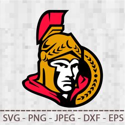 Ottawa Senators Logo SVG PNG JPEG  DXF Digital Cut Vector Files for Silhouette Studio Cricut Design