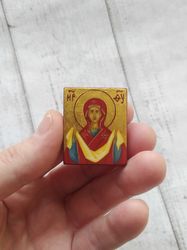 The Intercession of the Virg | Hand painted icon | Virgin Mary | Theotokos | Mother of God | Mother Mary | Orthodox icon