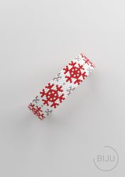 Christmas Peyote bracelet pattern, peyote bead pattern, odd count, stitch pattern, pdf pattern_270 NO WORD CHART
