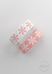 Christmas Peyote bracelet pattern, peyote bead pattern, odd count, stitch pattern, pdf pattern_266 NO WORD CHART