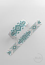Bead loom pattern, LOOM bracelet pattern, miyuki pattern, square stitch pattern, pdf file, pdf pattern_264NO WORD CHART