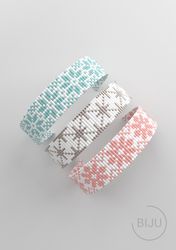 Bead loom pattern, LOOM bracelet pattern, miyuki pattern, square stitch pattern, pdf file, pdf pattern_260 NO WORD CHART