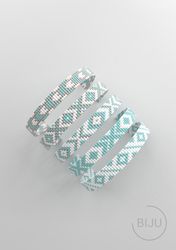 Bead loom pattern, LOOM bracelet pattern, miyuki pattern, square stitch pattern, pdf file, pdf pattern_224 NO WORD CHART
