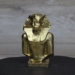 Egyptian King Bust Sculpture, figurine, ancient Egypt, Pharaoh, interior object