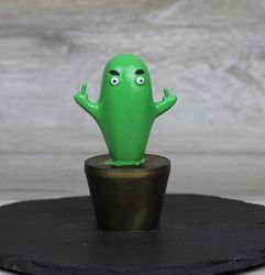 Handy Cactus, plant, Hand figurine, Gag gift, middle finger, interior object