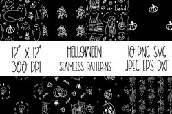 Halloween Background Pumpkins Pattern