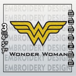 Wonder Woman Embroidery Designs, DC Comics  Embroidery Files,   Wonder Woman, Machine Embroidery Patt