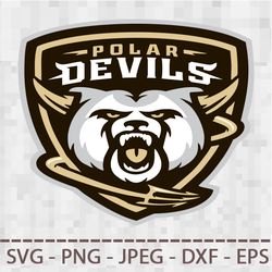 Polar Devils Logo SVG PNG JPEG  DXF Digital Cut Vector Files for Silhouette Studio Cricut Design