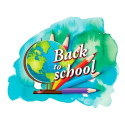 Back To School Big Globe PNG Sublimation Designs