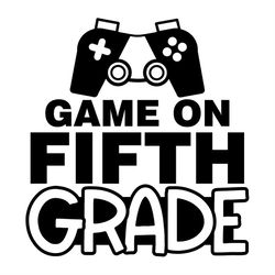 Game On Fifth Grade Game Console SVG Silhouette