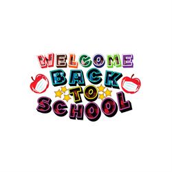Welcome Back To School Plaid Pattern SVG PNG
