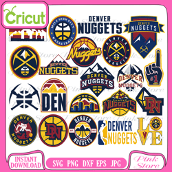 Denver Nuggets Bundle svg, Denver Nuggets svg, Basketball Team svg, Basketball svg, nba svg, nba logo, nba Teams svg