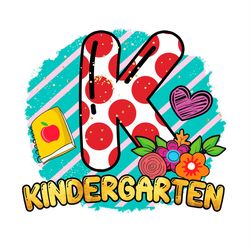 Kindergarten School Red Polka Dots PNG Sublimation Designs