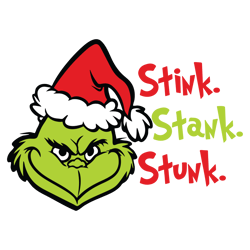 The Grinch Stink Svg, Grinch Christmas Svg, The Grinch Svg, Grinch Hand Svg, Grinch Face Png File Cut Digital Download