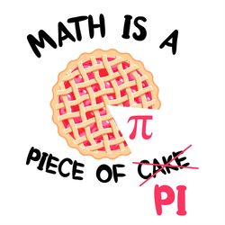 Math Is A Piece Of No Cake Pi Cherry Pie SVG PNG