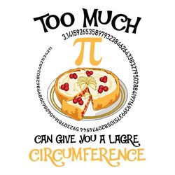 Too Much Pi Can Give You A Large Circumference SVG PNG