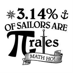 3.14 Of Sailors Are Pi Rates Math Ho SVG Silhouette