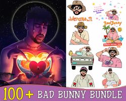 Bad Bunny Los Angeles bundle svg, 100 file Bad Bunny Los Angeles svg eps png, for Cricut, Silhouette, digital, file cut