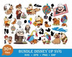 Disney Up Svg Bundle, Disney Svg, Kevin House Balloons Svg, Carl Fredricksen Russell Dug, Bundle Svg - Download File