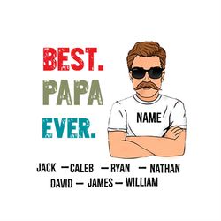 Best Papa Ever Coolest Papa SVG PNG