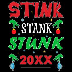 Stink Stank Stunk 20xx Bauble Christmas Decorations PNG Sublimation Design