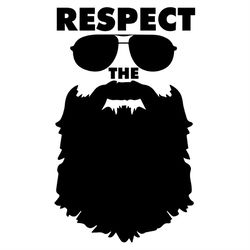 Respect The Long Beard SVG Silhouette