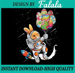 Easter Day Astronaut Bunny Rabbit Planet Egg Png, Cute Bunny In Space Png, Easter Png, Digital download