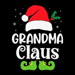Grandma Claus Christmas Santa Clau Elf SVG PNG