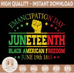 Emancipation day svg, 19th 1865 svg, Black American Freedom svg, Juneteenth African American Svg, Freedom Black History