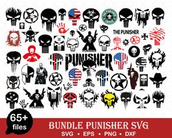 Punisher Svg Bundle, Punisher Svg, Punisher, Layered SVG, Cut Files, Cartoon Clipart Files, Bundle Svg - Download File