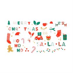 Christmas Cartoon Decorations And Toys Bundle SVG PNG