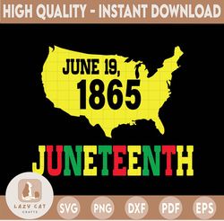 Juneteenth June 19 1865 Svg, Black Pride History Svg, Black Freedom Svg, Black History Png, Free-ish Svg, June 19 Svg, 1