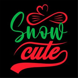 Snow Cute Heart SVG PNG