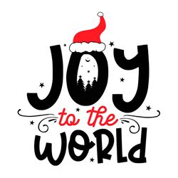Joy To The World Wearing Red Hat SVG PNG