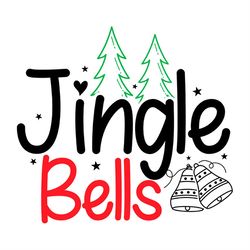 Jingle Bells Couple Christmas Bells SVG PNG