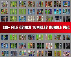 130 file Grinch tumbler Designs Bundle PNG High Quality,Designs 20 oz sublimation,Bundle Design Template for Sublimation