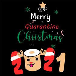 Merry Quarantine Christma 2021 Funny Toilet Paper SVG PNG
